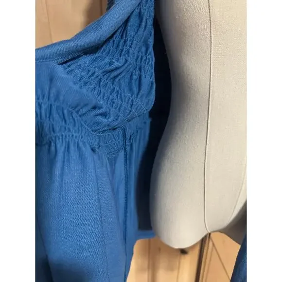 LulaRoe | Kaylin Blue Short Sleeve Smocked Cardigan NWT | Size 2XL (20-22) - Picture 6 of 9